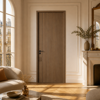 Porte de cuisine professionnelle en MDF, design grain de bois, pour appartement, laquée blanche, fourniture pour projets