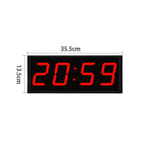 Reloj de Tiempo Láser LED de Alta Precisión de 3 Pulgadas y 4 Dígitos de una Sola Cara para Entrenamiento Atlético