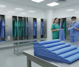 Tissu non tissé SSMS de qualité professionnelle offrant une filtration fiable, un flux d'air optimal et une protection contre les agents nocifs pour les secteurs de la santé et de l'industrie. - Product Image 1