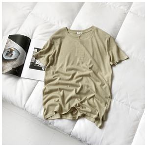 T-shirt en bambou biologique pour hommes, vente en gros, écologique, unisexe, style streetwear, manches courtes, coupe classique, imprimé - Product Image 2