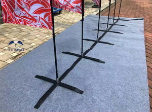 TENTSPACE定制标志全彩印花运动羽毛旗促销涤纶面料广告充气带旗杆 - Product Image 6