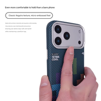 Nouvelles coques de téléphone magnétiques fines en fibre de carbone texturée pour iPhone 17 Pro Max 16 15 14 – Coque arrière antichoc en PC rigide
