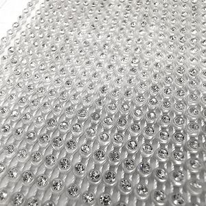 LX Wholesalehot מכירה SS8 אחת קו לתפור על פלסטיק קריסטל ריינסטון פסי פלסטיק ריינסטון קישוטי שרשרות - Product Image 5