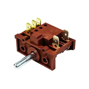 Interruptor giratorio de 4 posiciones Interruptor selector giratorio de horno T150 16A 250VAC,