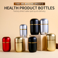 Capsules de luxe personnalisées PS Bullet Bouteilles pharmaceutiques Bouteille comme capsule Pot pour pilules vides