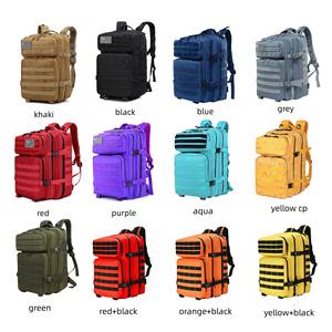 Vente en gros Sac à dos tactique 45L Sac à dos tactique Molle avec logo personnalisé Sac à dos tactique avec doublure Oxford à motif camouflage pour les voyages - Product Image 2