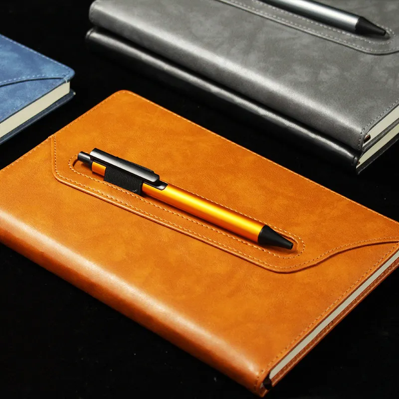 Caderno diário A5 ou mini tablet para laptop tamanho personalizado com bolso