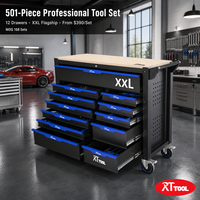 Armoire à outils RT TOOL OEM/ODM personnalisable avec garantie de 3 ans - 12 tiroirs, dimensions 1100x510x880mm, avec outils