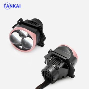 FANKAI Circular Triple Eye <b>Led</b> <b>Projector</b> Lens 65W 12V 6000K 20000Lm For Car Headlight Upgrade Universal Fitment - Product Image 1