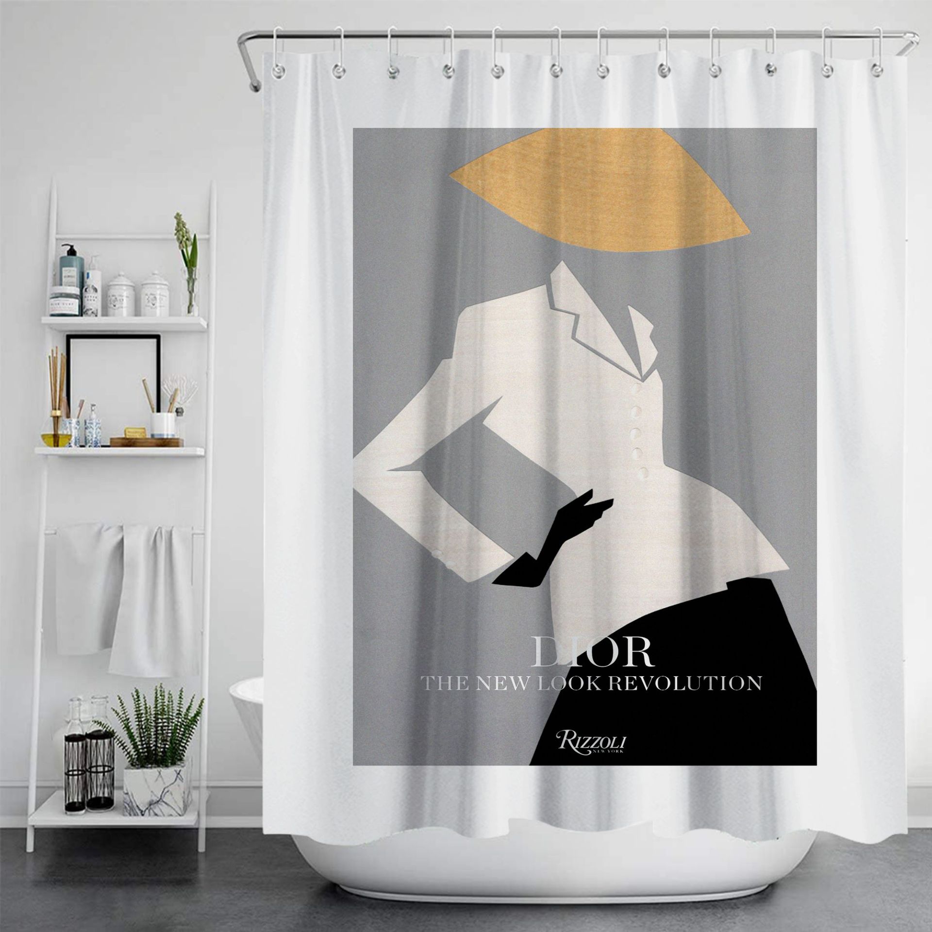 Трехмерная душевая занавеска, сверхпрочная душевая занавеска, без запаха, совместима со стандартными душками