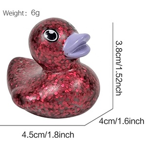 255003 long lanh nhỏ bóp Vinyl vịt số lượng lớn 2 inch 50mm viên nang Đồ chơi bán buôn cho gachapon Bandai Hải Ly Máy bán hàng tự động - Product Image 2