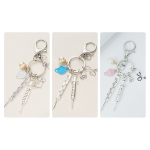 โมเดลปี300พวงกุญแจทางการแพทย์,หน้ากากหมวกสำหรับหมอพยาบาลเข็มฉีดยาเข็มฉีดยาหัวใจหูฟังแบบห้อยพวงกุญแจ - Product Image 5