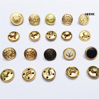 Boutons Métalliques Vintage en Laiton Argenté à Tige pour Équipements Tactiques, Uniformes de Sécurité, Blazers d'Entreprise et Accessoires