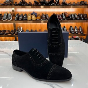 Fast Delivery High-mercerized Calf <strong>Suede</strong> Lace-up <strong>Brogue</strong> Oxford Leather Shoes Casual <strong>Suede</strong> Men's Leather Shoes - Product Image 3
