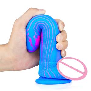 Appareil de masturbation féminine en forme de <span class=keywords><strong>banane</strong></span> Silicone coloré énorme gros pénis artificiel Dragon monstre gode Anal pour hommes gays femmes - Product Image 5