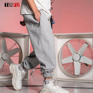 Pantalon de jogging pour homme, coupe large et droite, personnalisé, surdimensionné, avec cordon de serrage, style empilé, poches zippées - Product Image 2