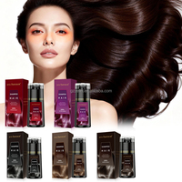 Shampo Pewarna Rambut Herbal Bebas Amonia OEM Customizable DYE EMPEROR 200ML 100% Menutup Uban untuk Salon & Merek Kecantikan