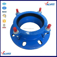 Adaptateur universel à large bride flexible en fonte ductile rainurée époxy HDPE PVC PE Di Pipe
