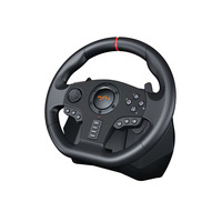 Volante de Carreras PXN V900, Volante de Juego 6 en 1, Negro, Cableado, Logotipo Personalizado, Volante con Cable USB, 10 Unidades