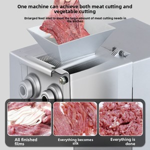 Nuovo Tritatutto Elettrico Commerciale per <span class=keywords><strong>Carne</strong></span> e Verdure, da Tavolo, ad Alta Potenza, Multifunzione per Sminuzzare e Tagliare a Cubetti - Product Image 2