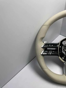 Volante de Cuero Premium para Mercedes-Benz W205 C300 C63 W213 E 300 W22 2 S 500 X2 53 GLC 300 C2 53 <span class=keywords><strong>G</strong></span> LC43 <span class=keywords><strong>A205</strong></span> C205 Beige - Product Image 5