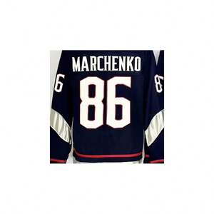 جاهزة للشحن كولومبوس كيريل مارشينكو البحرية سلسلة ملعب أفضل جودة الهوكي الوطني مخيط جيرسي - Product Image 1