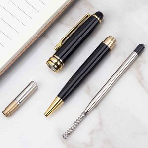 Dehongyun Metal Ballpoint <b>Pen</b> 1.0mm Oily Refill Bullet Tip Office Gift Customization Logo Printing - Product Image 2