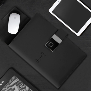 A5 Da Tổ Chức Kế Hoạch Máy Tính Xách Tay Nhật Ký Notepad Với An Toàn Khóa Ngón Tay Và Ổ Đĩa USB Kinh Doanh Vòng Chất Kết Dính Máy Tính Xách Tay - Product Image 5