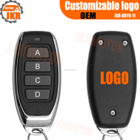 Mando a distancia de acceso a Garaje de 433MHz personalizable, mando a distancia de 4 canales, controlador RF Universal, dispositivo de clonación de plástico impermeable, emparejamiento