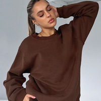 Ensemble de survêtement décontracté 2 pièces oversize avec short de jogging au-dessus du genou pour femme, motif uni, en toile, idéal pour le printemps et la gym