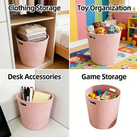Boîte de rangement en feutre thermoformé personnalisée OEM/ODM, 100% polyester recyclé, organisateur en tissu non tissé, panier à linge