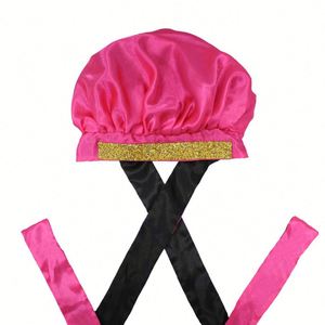 Bonnet de nuit tendance en strass très élastique pour femmes et hommes, doux et confortable, turban pour cheveux bouclés ou en phase chimiothérapie - Product Image 4