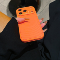 Protection d'objectif en silicone liquide avec attraction magnétique et coque de téléphone durable pour la série iPhone 17 Pro Max