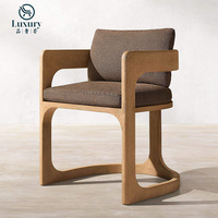 Nuevo Diseño de Lujo, Juego de Muebles de Jardín Modernos para Exteriores, Silla de Madera de Teca, Muebles de Balcón para Hotel, Juego de Mesa de Comedor de Madera de Teca