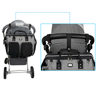 Neuankömmling Multifunktions-Windel rucksack aus Polyester für Frauen Wasserdichter Caddy Organizer Mommy Windel tasche Reisetasche