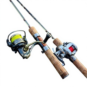 Canne à pêche Comelon Meifeng Ejection XUL ultra-souple en fibre de verre avec poignée droite, rayures blanches, pour la pêche en eau vive et la pêche aux petits poissons. - Product Image 1