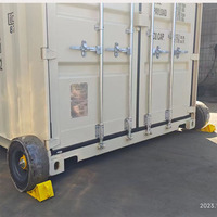 Système de roulettes de conteneur de levage hydraulique d'expédition ISO à usage intensif et jeu de roues de manutention pour le déplacement des conteneurs