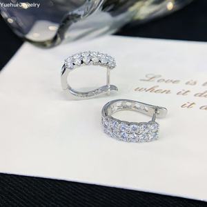 18k纯白金VVS Def 2排0.97 Ct实验室为女性种植钻石耳环 - Product Image 5