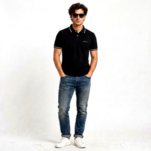 Chemises de golf unisexes en coton piqué tricoté de haute qualité avec col à revers, pour uniformes décontractés, vente en gros, exportation usine du Bangladesh - Product Image 1