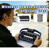 Control Remoto Industrial de 6 Palancas para Grúa, IP68 Impermeable, Inalámbrico, para Grúa Hidráulica Móvil, Control Remoto por Radio