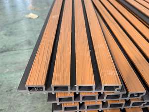 Fournisseurs de bois WPC bon marché, panneau mural WPC, latte WPC, panneaux muraux 3D WPC, panneaux muraux en bois - Product Image 1