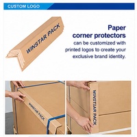 Protecteur d'angle en carton robuste en forme de L sur mesure et économique pour la logistique d'entrepôt