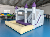 Château gonflable géant personnalisé pour enfants avec toboggan, château gonflable en PVC pour l'intérieur et l'extérieur, pour les fêtes et les jeux