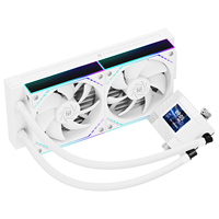 Refroidisseur AIO Thermalright Core Matrix 240 VISION ARGB BLANC avec écran 2 pouces 320x240, deux ventilateurs 2000 tr/min pour LGA1700 AM5