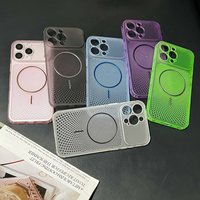 Coque de refroidissement magnétique pour iPhone 17 16 Pro Max – Fixation magnétique puissante, dissipation thermique respirante, coque arrière antichoc