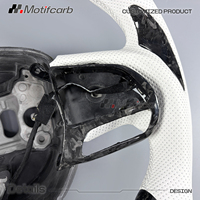 Volant personnalisé en fibre de carbone forgée avec LED pour Dodge Charger Challenger Hellcat SRT 392 R/T Scat Pack GT Daytona 2013-2023