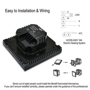 Beok TGT70-WIFI-EP NewFar Rayonnement Infrarouge 230v <span class=keywords><strong>Programmable</strong></span> Wifi Thermostat De Chauffage Par Le Sol Électrique - Product Image 6