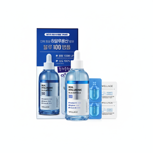 WELLAGE High Quality Facial Essence 100ml Blue Hyaluronic Acid 100 Ampoule Special Set - Product Image 2