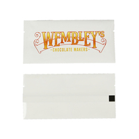 Emballage de barre de chocolat vide imprimé sur mesure, produits comestibles, joint arrière, conception d'emballage de chocolat, sac de barre de chocolat