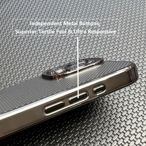 Funda de Teléfono de Cuero PU con Textura de Fibra de Carbono Magnética y Revestimiento de Lujo para iPhone 18 17 Pro Max con Protector de Lente HD - Product Image 4